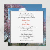 Hochzeit, Groom Eltern Einladung Kirschbaum (Vorne/Hinten)