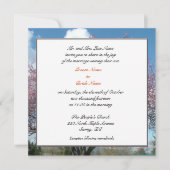 Hochzeit, Groom Eltern Einladung Kirschbaum (Vorderseite)