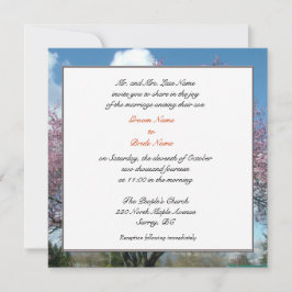 Hochzeit, Groom Eltern Einladung Kirschbaum