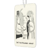 Hochzeit. Groom frage "Nimm ich diese Frau" wo? Autolufterfrischer (Links)