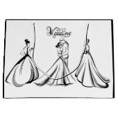 Hochzeit Große Geschenktüte (Vorderseite)