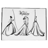 Hochzeit Große Geschenktüte (Rückseite)