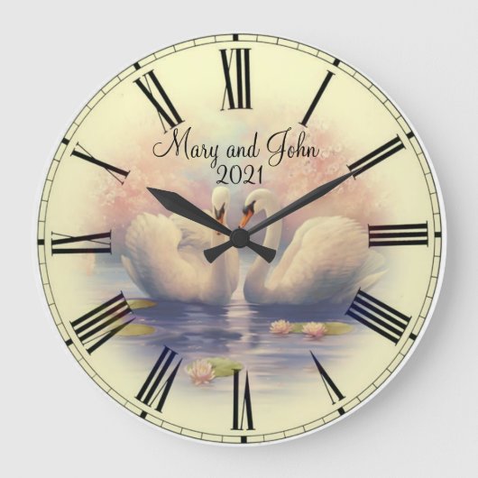 Hochzeit Große Wanduhr (Vorderseite)