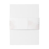 Hochzeit | Grüne Grünflächen auf Silberflächen Einladungsbanderole (Rückseitenbeispiel)