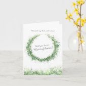 Hochzeit grüne Kunst werden Sie unsere Trauzeugin Karte (Gelbe Blume)