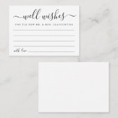 Hochzeit gut Wünsche für Mr. & Mrs. - Einfach Telefonnummerkarte (Vorne/Hinten)