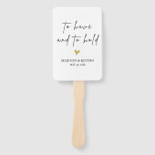 Hochzeit haben und halten fächer (Vorderseite)