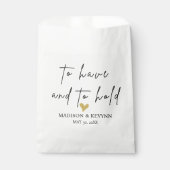 Hochzeit haben und halten geschenktütchen (Vorderseite)