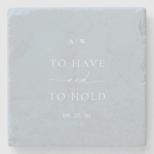 Hochzeit "haben und halten" steinuntersetzer (Vorderseite)