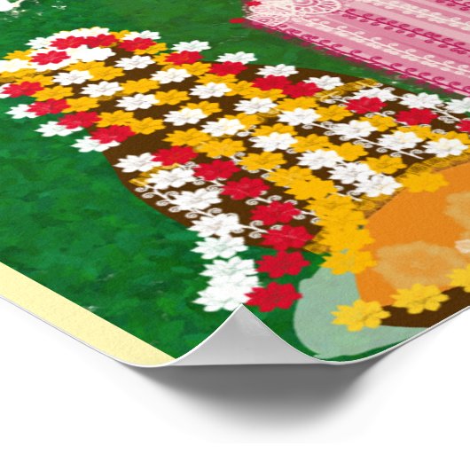 Hochzeit Haldi Poster (Ecke)