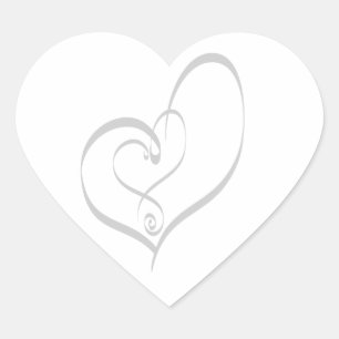 Hochzeit Herz Einladung Umschlag Aufkleber Hochzei