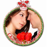 Hochzeit Herz - unsere 3. Weihnachten Fotoskulptur Ornament<br><div class="desc">Weitere Weihnachtsdesigns von Sandra Siehe mehr Weihnachtsbilder von Sandra</div>