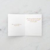 Hochzeit - Herzlichen Glückwunsch an die Braut und Karte (Innenseite)