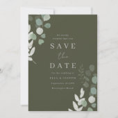 Hochzeit: Hochzeitsfeier mit Olivenbäumen Save The Date (Vorderseite)