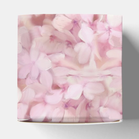 Hochzeit Hübsche rosa Imitate Gold Hydrangea Blume Geschenkschachtel (Oben)