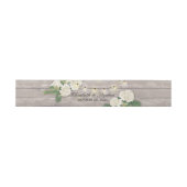 Hochzeit Hydrangea florale String Lights Rustikale Einladungsbanderole (Flach)
