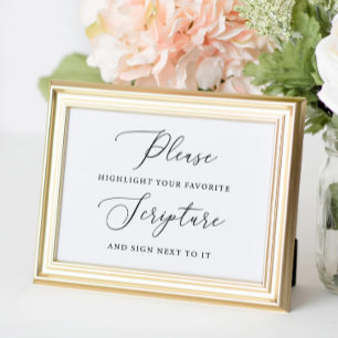 Hochzeit Ihrer Lieblings-Bibel Poster