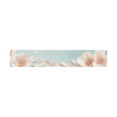 Hochzeit im Aqua- und Rosa-Stil Einladungsbanderole (Flach)