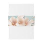 Hochzeit im Aqua- und Rosa-Stil Einladungsbanderole (Rückseitenbeispiel)