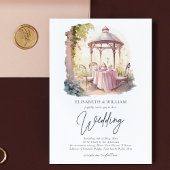 Hochzeit im Aquarellgarten Einladung