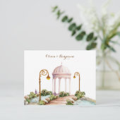 Hochzeit im ästhetischen Garten Postkarte (Stehend Vorderseite)