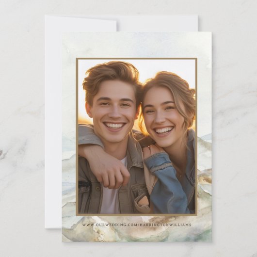 Hochzeit im Außengebirge: Das Datum retten Save The Date (Vorderseite)