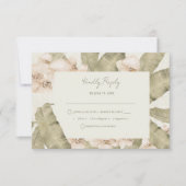 Hochzeit im Botanischen Garten RSVP Karte (Vorderseite)