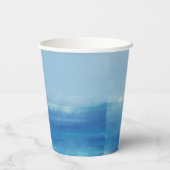 Hochzeit im eleganten Ozean Pappbecher (Rückseite)