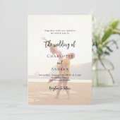 Hochzeit im Foto Einladung (Stehend Vorderseite)