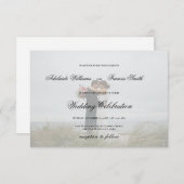 Hochzeit im Foto Einladung (Vorne/Hinten)