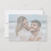 Hochzeit im Foto RSVP Karte (Rückseite)