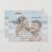 Hochzeit im Foto RSVP Karte (Vorne/Hinten)