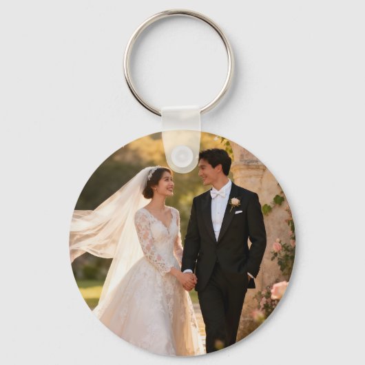 Hochzeit im Freien Schlüsselanhänger (Vorderseite)