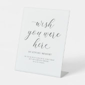 Hochzeit im Gedächtnis wünscht, Sie wären hier ele Sockelschild (Vorderseite)