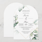 Hochzeit im Grünen Einladung (Vorne/Hinten)