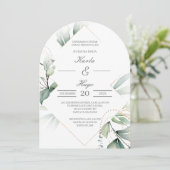 Hochzeit im Grünen Einladung (Stehend Vorderseite)