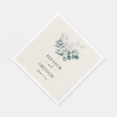 Hochzeit im Grünen Serviette (Ecke)