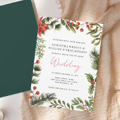 Hochzeit im Grünen von Wasserfarben Einladung