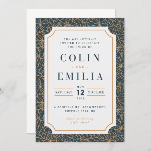 Hochzeit im Herbst (Vorne/Hinten)