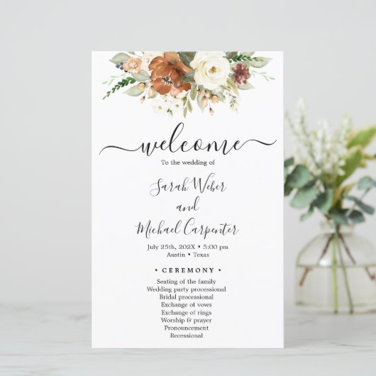 Hochzeit im Herbst (Stehend Vorderseite)