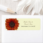 Hochzeit im Herbst-Adresse-Etikett - Orangefarbene (Insitu)