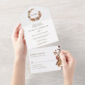 Hochzeit im Herbst All In One Einladung (Abreißen)