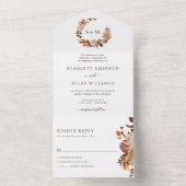 Hochzeit im Herbst All In One Einladung (Innen Boden)