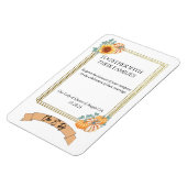 Hochzeit im Herbst als Einladung Magnet (Linke Seite)