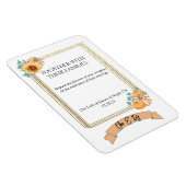 Hochzeit im Herbst als Einladung Magnet (Rechte Seite)