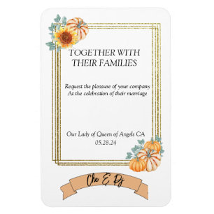 Hochzeit im Herbst als Einladung Magnet