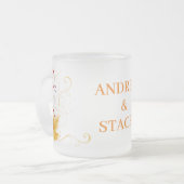 Hochzeit im Herbst Andrew & Stacey Coffee Tasse (Vorderseite Links)