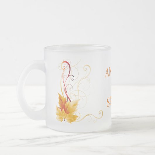 Hochzeit im Herbst Andrew & Stacey Coffee Tasse (Links)
