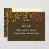 Hochzeit im Herbst-Antwortkarten RSVP Karte (Vorne/Hinten)