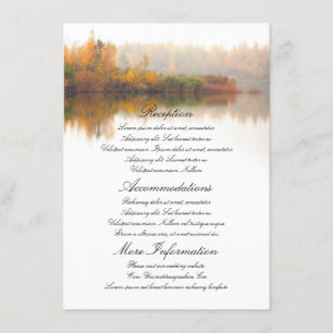 Hochzeit im Herbst Begleitkarte